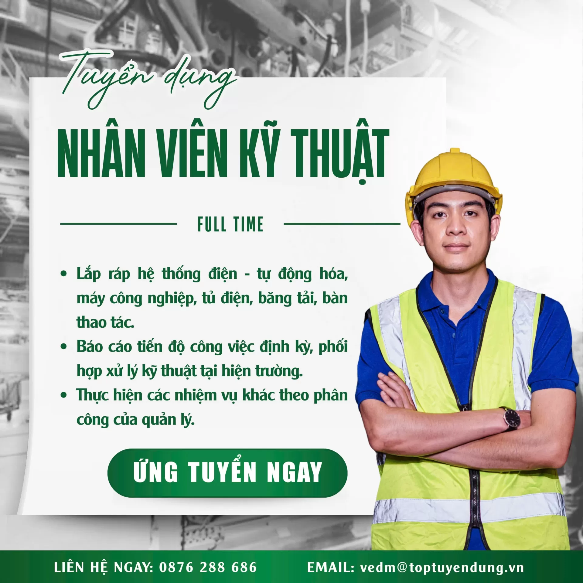 VEDM - CƠ HỘI NGHỀ NGHIỆP DÀNH CHO ỨNG VIÊN TÀI NĂNG & TẬN TÂM