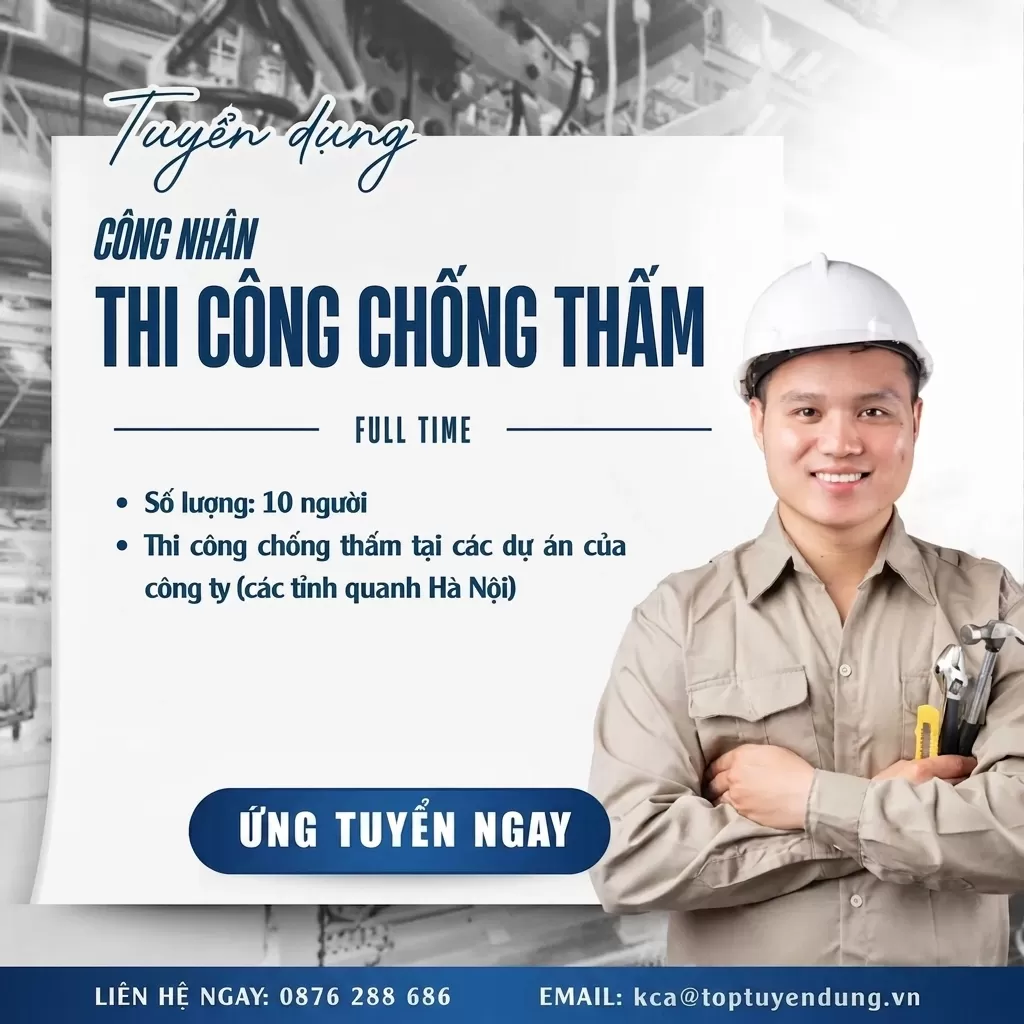 KCA - CƠ HỘI NGHỀ NGHIỆP DÀNH CHO ỨNG VIÊN KỸ THUẬT & THI CÔNG