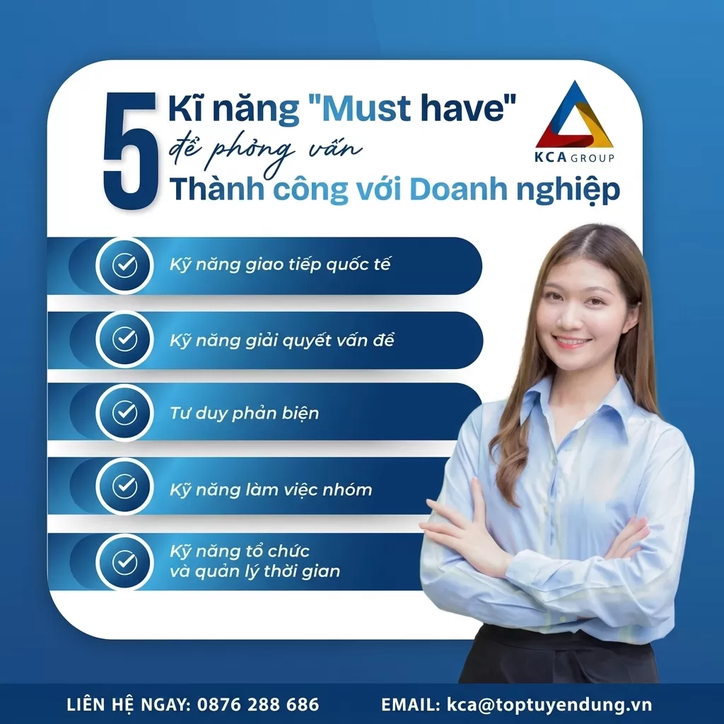 5 KỸ NĂNG “MUST-HAVE” ĐỂ PHỎNG VẤN THÀNH CÔNG VỚI DOANH NGHIỆP QUỐC TẾ