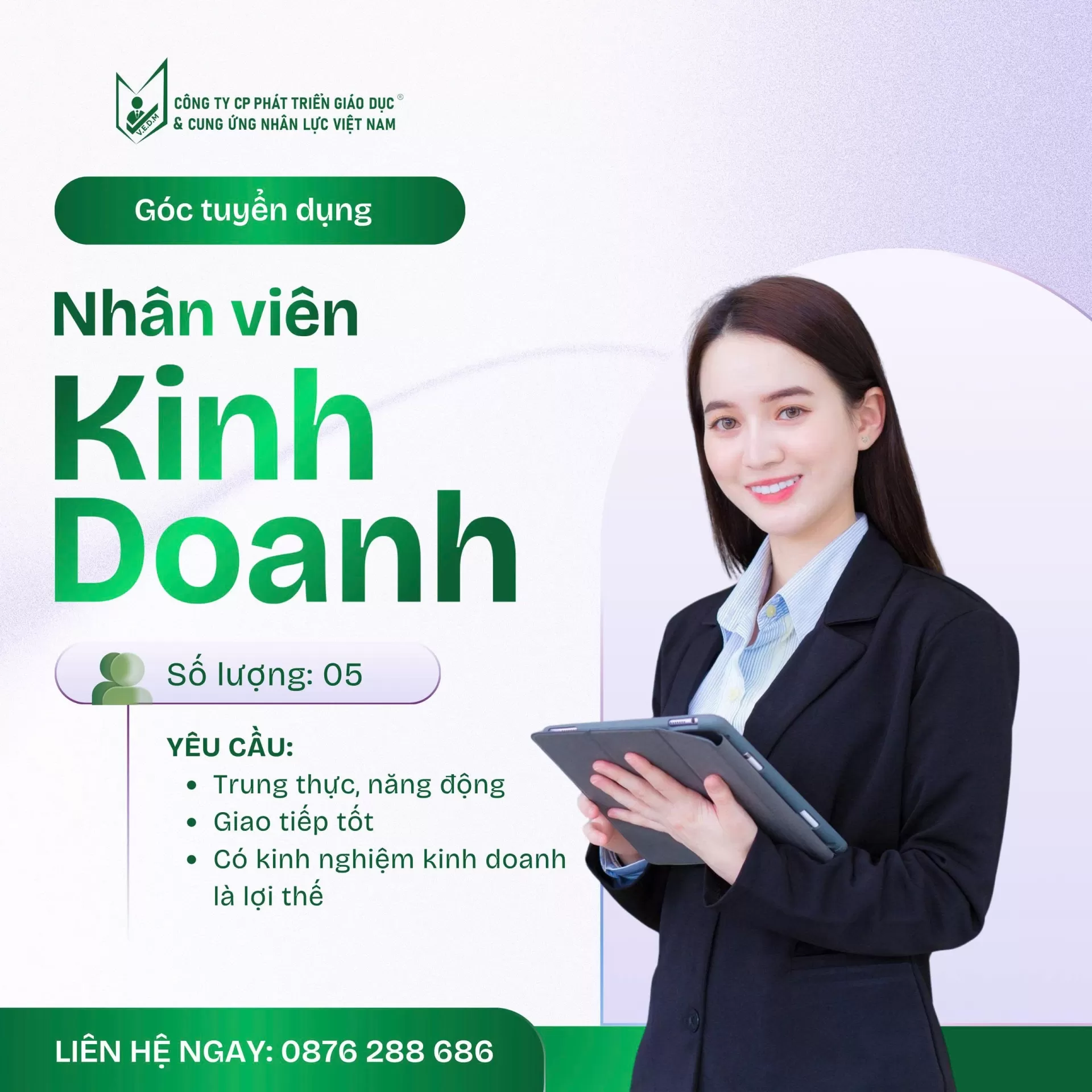 CẬP NHẬT CƠ HỘI NGHỀ NGHIỆP MỚI NHẤT TỪ HỆ THỐNG ĐỐI TÁC VEDM