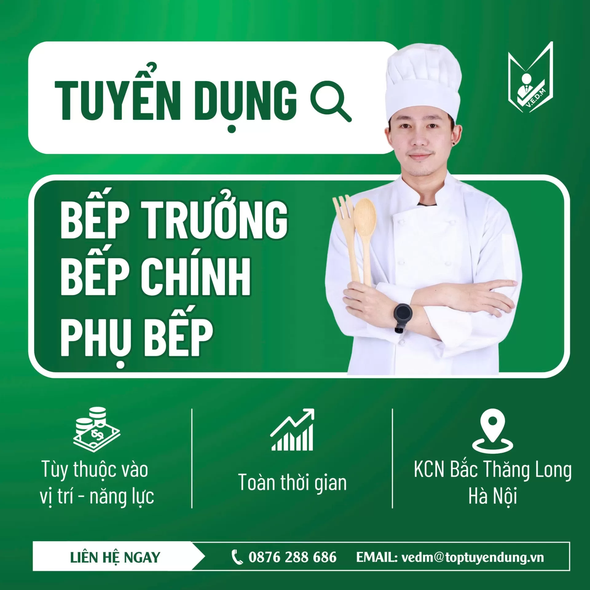 CẬP NHẬT CƠ HỘI NGHỀ NGHIỆP MỚI NHẤT TỪ HỆ THỐNG ĐỐI TÁC VEDM